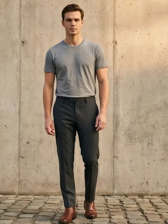 Casual Pleated Trouser