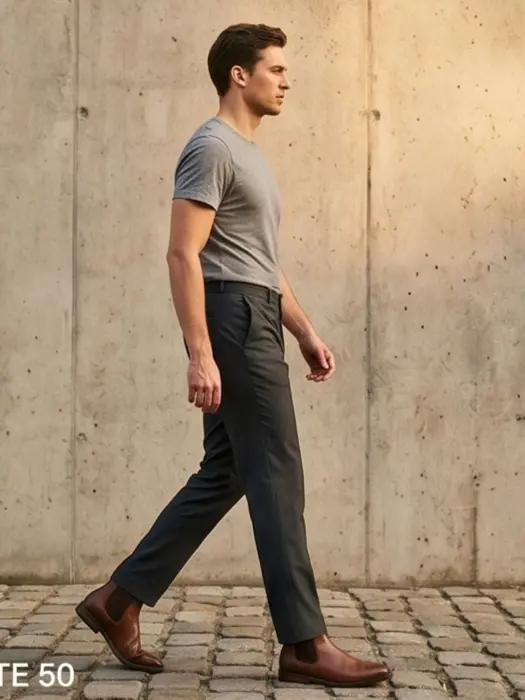 Casual Pleated Trouser - Angle 5