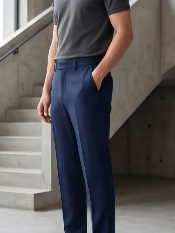 Casual Pleated Trouser - Angle 6