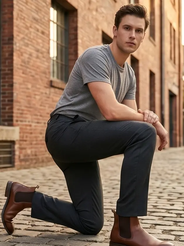Casual Pleated Trouser - Angle 7