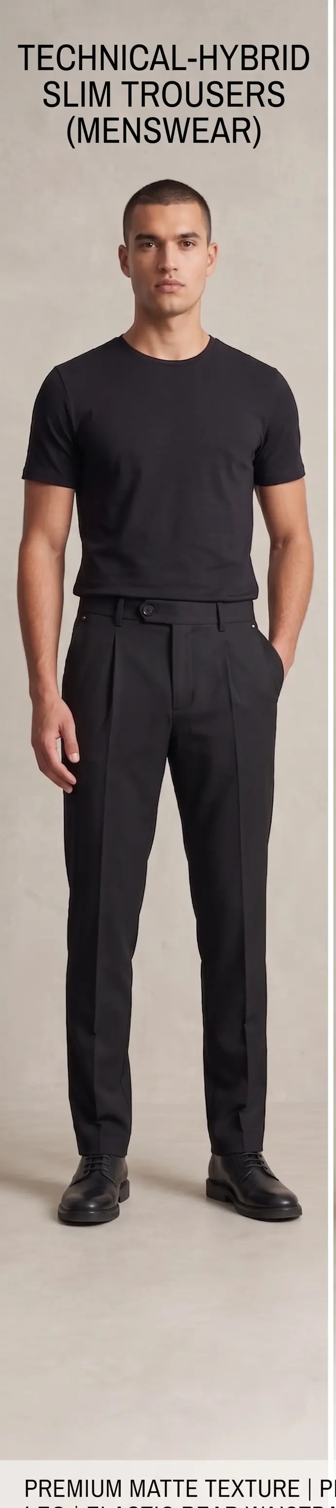 Casual Pleated Trouser - Angle 4