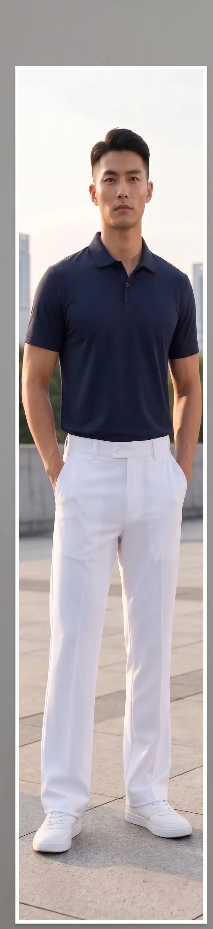 Casual Pleated Trouser - Angle 5
