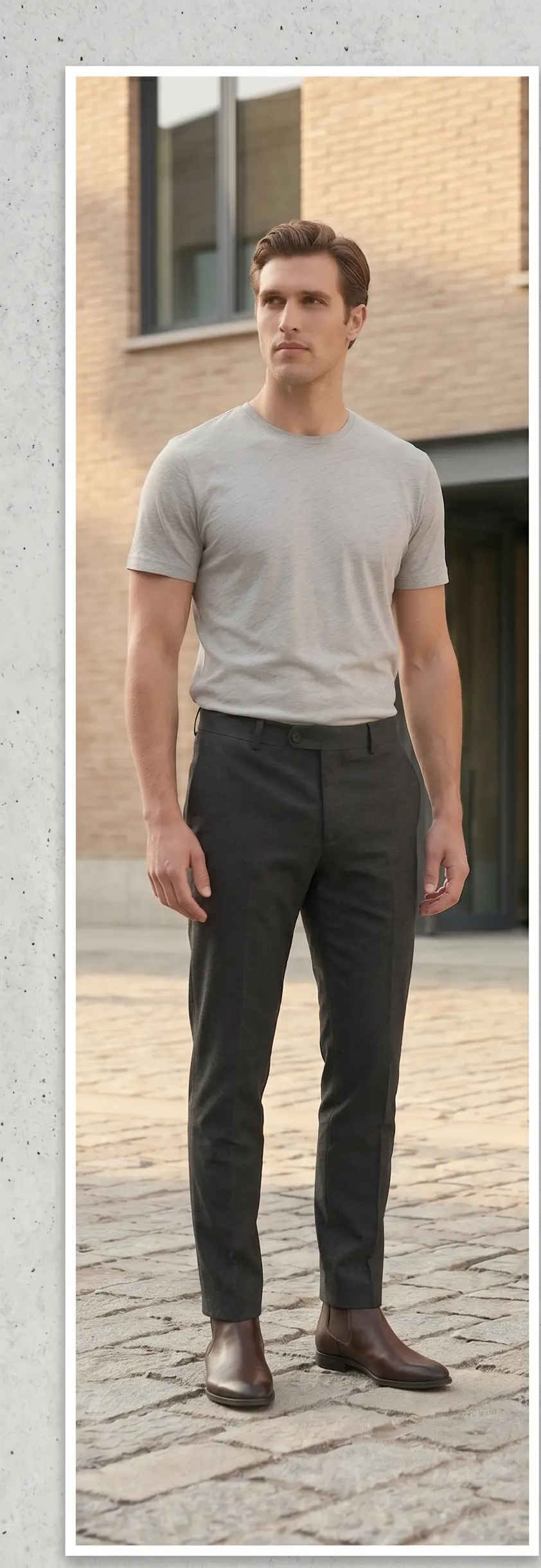 Casual Pleated Trouser - Angle 6