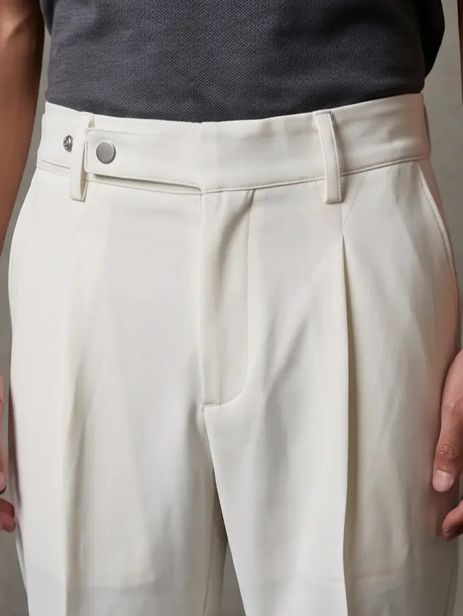 Casual Pleated Trouser - Angle 3
