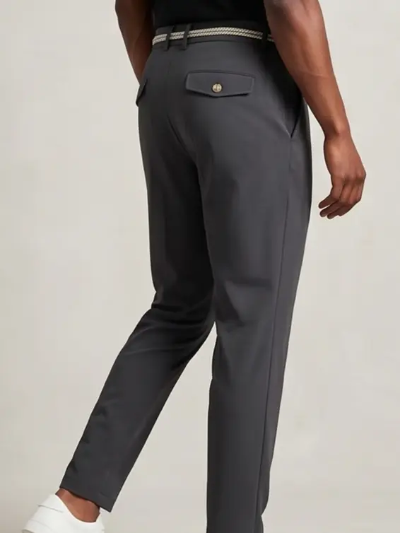 Rope-Waist Pleated Trouser