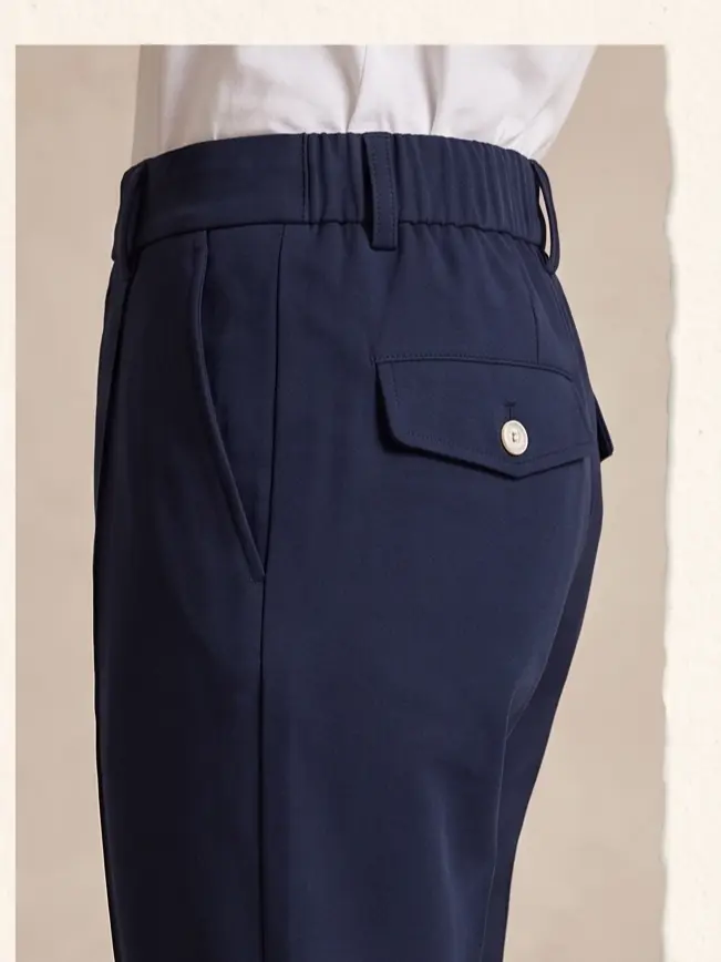 Rope-Waist Pleated Trouser - Angle 3