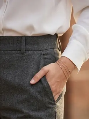 Casual Pleated Trouser alternate angle