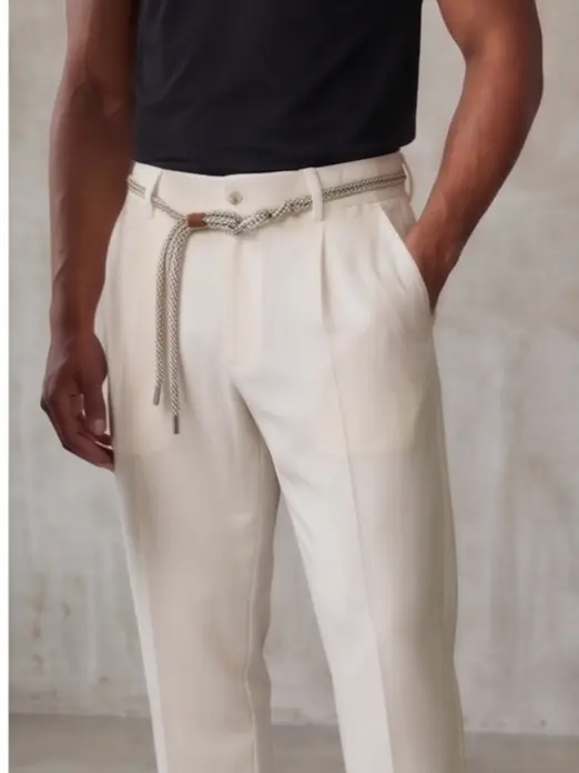 Rope-Waist Pleated Trouser - Angle 6