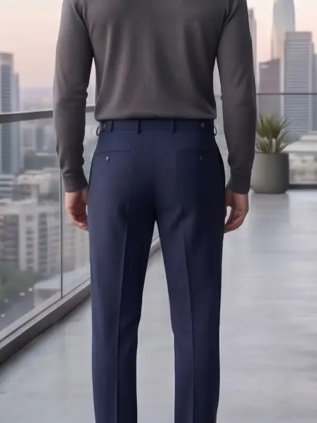 Casual Pleated Trouser - Angle 5