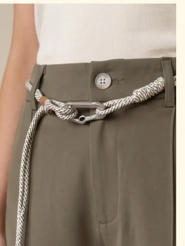 Rope-Waist Pleated Trouser - Angle 6