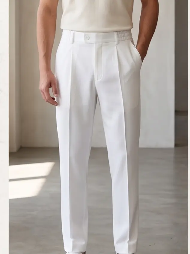 Casual Pleated Trouser - Angle 5