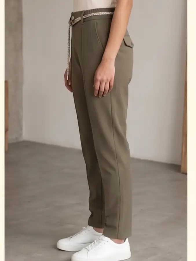 Rope-Waist Pleated Trouser - Angle 7