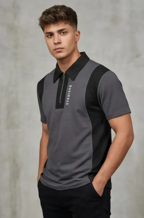 Business Tech Polo (Grey Edition) alternate angle