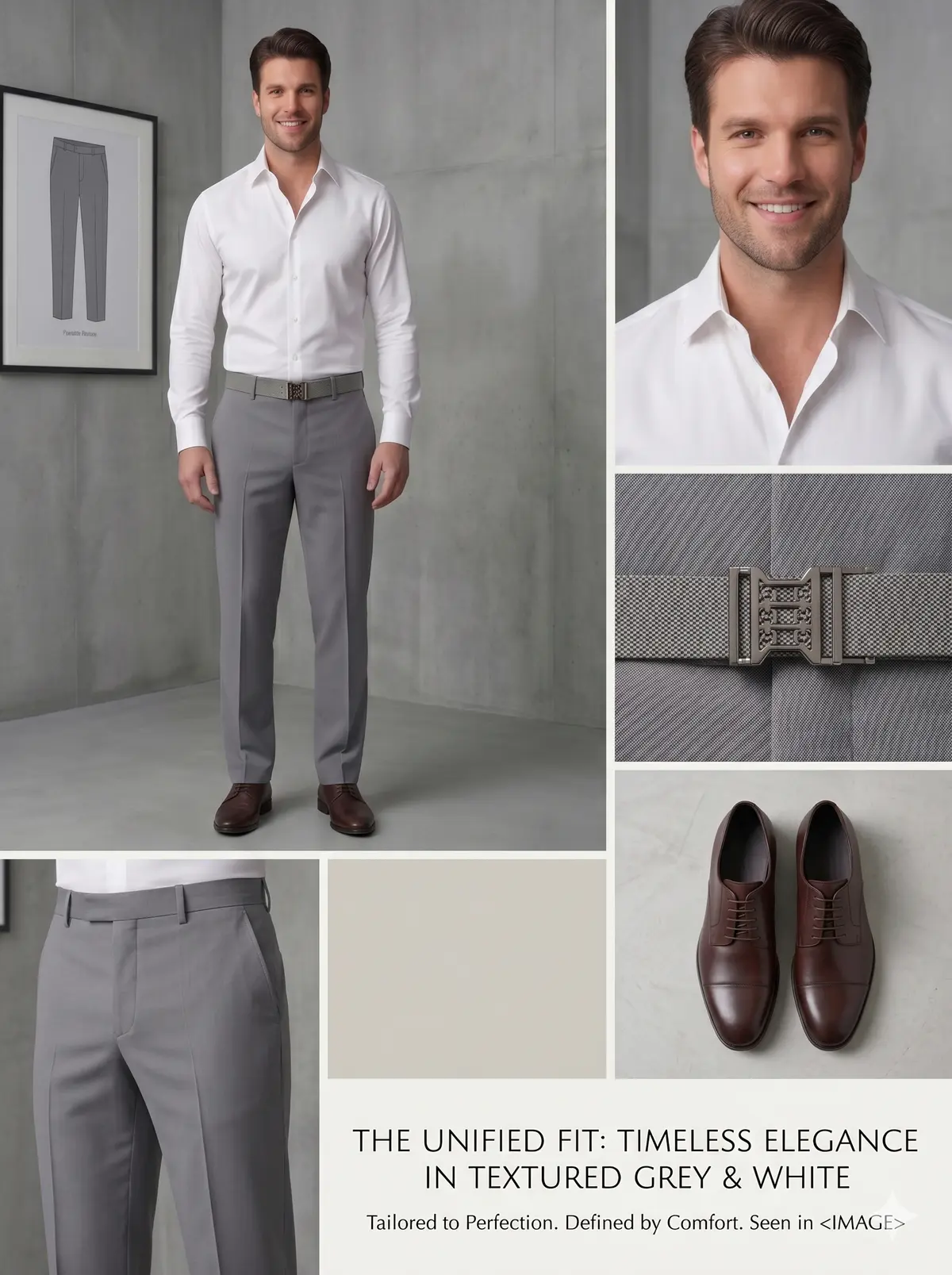 Casual Pleated Trouser - Angle 6