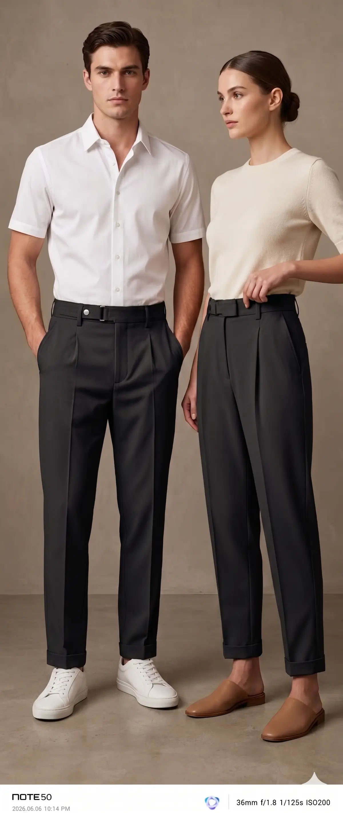 Casual Pleated Trouser - Angle 6