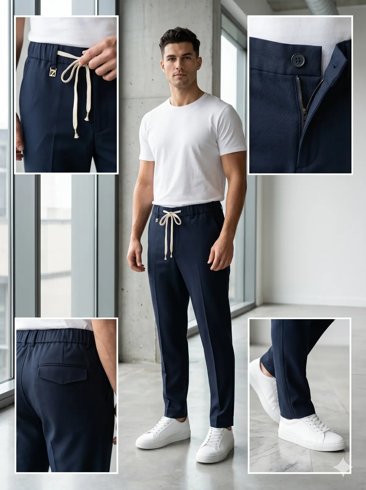 Casual Drawstring Trouser