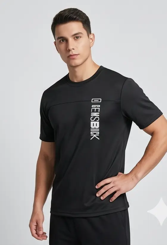 GemsBuck Strike Tee (Black Edition) - Angle 5