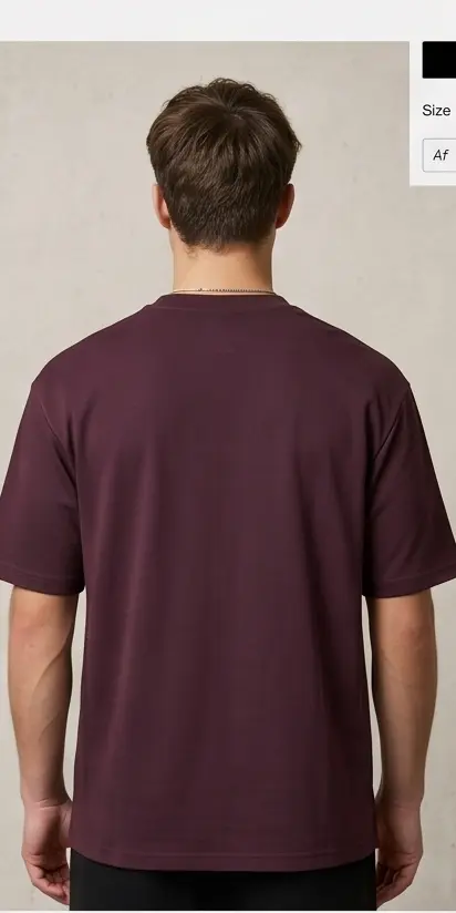 GEMSBUCK Vertical Paneled Tee (Plum Edition) alternate angle