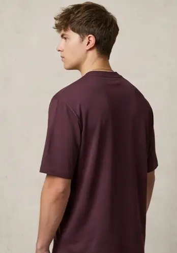 GEMSBUCK Vertical Paneled Tee (Plum Edition) - Angle 3