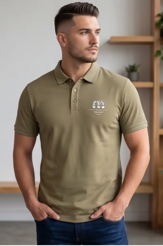 Arch Crest Polo (Sage Edition) - Angle 3