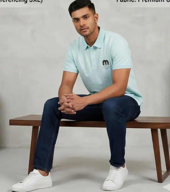 Arch Crest Polo (Sea Blue Edition) - Angle 7