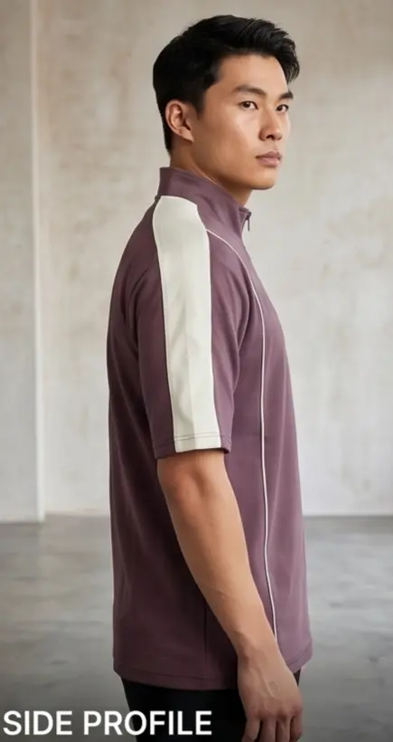 Altitude Half-Zip(Plum) - Angle 3