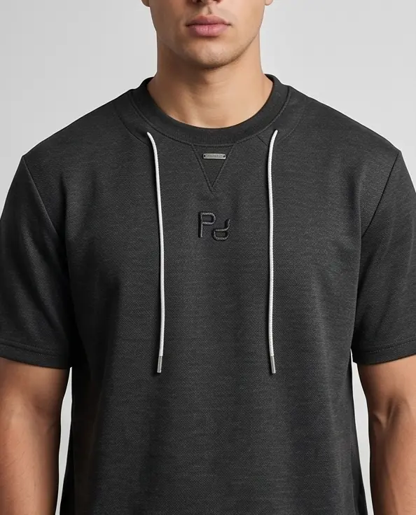 Anchor Drawcord Tee (Black Edition)