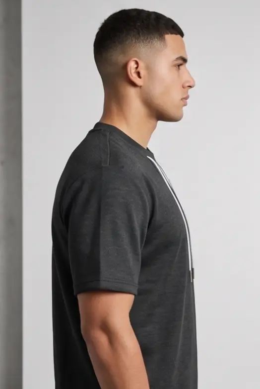 Anchor Drawcord Tee (Black Edition) alternate angle