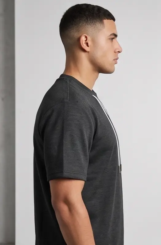 Anchor Drawcord Tee (Black Edition)