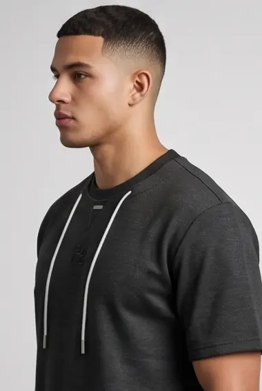 Anchor Drawcord Tee (Black Edition)