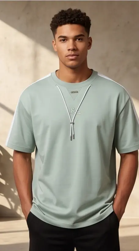 Anchor Drawcord Tee (Sage Edition)