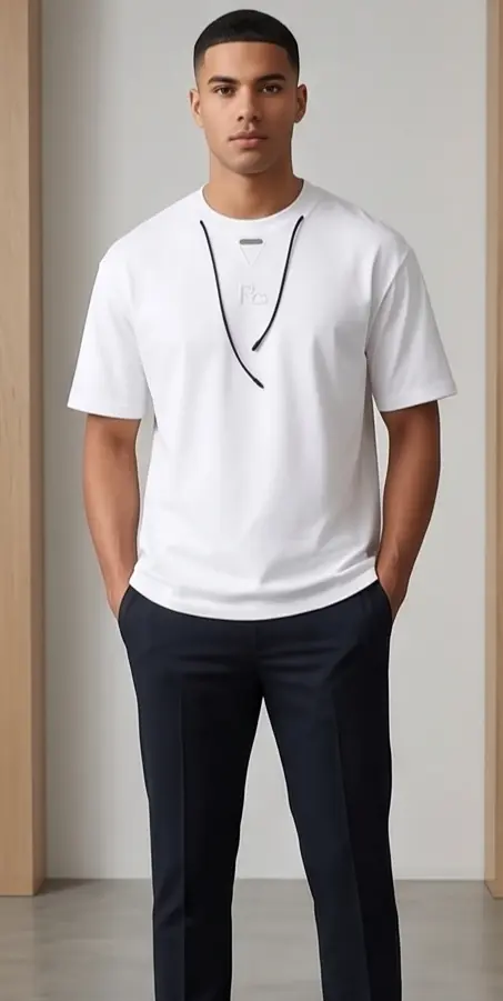 Anchor Drawcord Tee (White Edition)