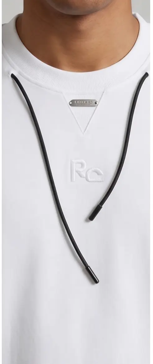 Anchor Drawcord Tee (White Edition) - Angle 3