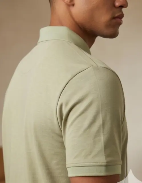 Studio Twin-Zip Polo (Sage Edition) - Angle 7