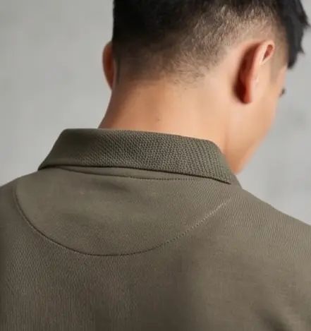 Studio Twin-Zip Polo (Olive Edition) - Angle 4