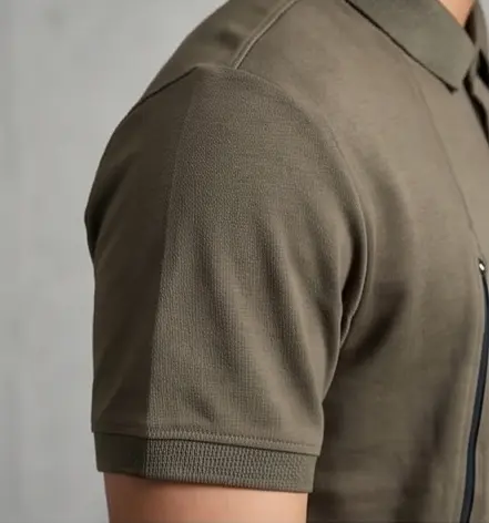Studio Twin-Zip Polo (Olive Edition) - Angle 5