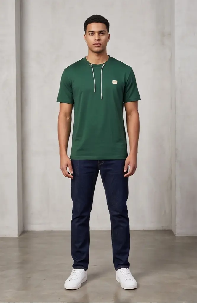 Forest Drawcord Tee - Angle 3