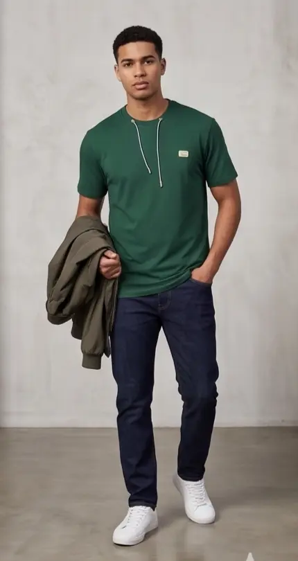 Forest Drawcord Tee - Angle 8