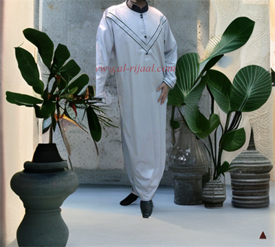 Grey Emirate Style Thobe