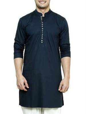 Designer Kurta with White Shalwar Suit (Made on Order)