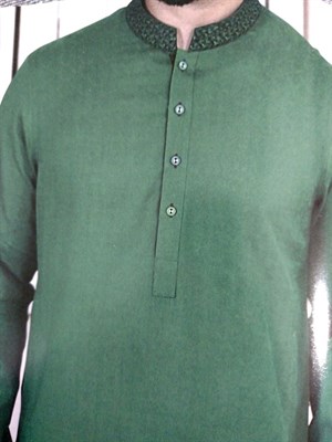 Embroidered Kurta with Shalwar Suit (Made on Order)