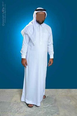 White Thobe  - Kuwaiti Style