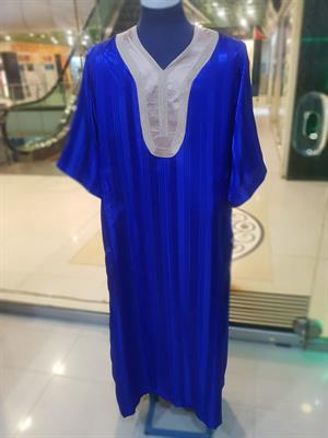 Dishdasha - Qandora - Thobe - Jubba -  Quarter Sleeves in Royal Blue